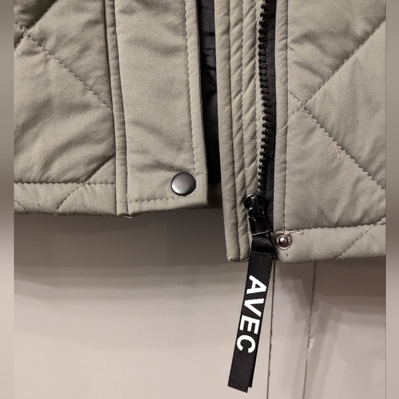LIKE NEW Avec Les Filles Lightweight Quilted Utility Jacket Size Extra Small - Picture 2 of 8
